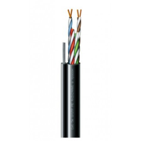 Cat. 5e U/UTP  РЕ steel cord 4x2x24 AWG (k) трос